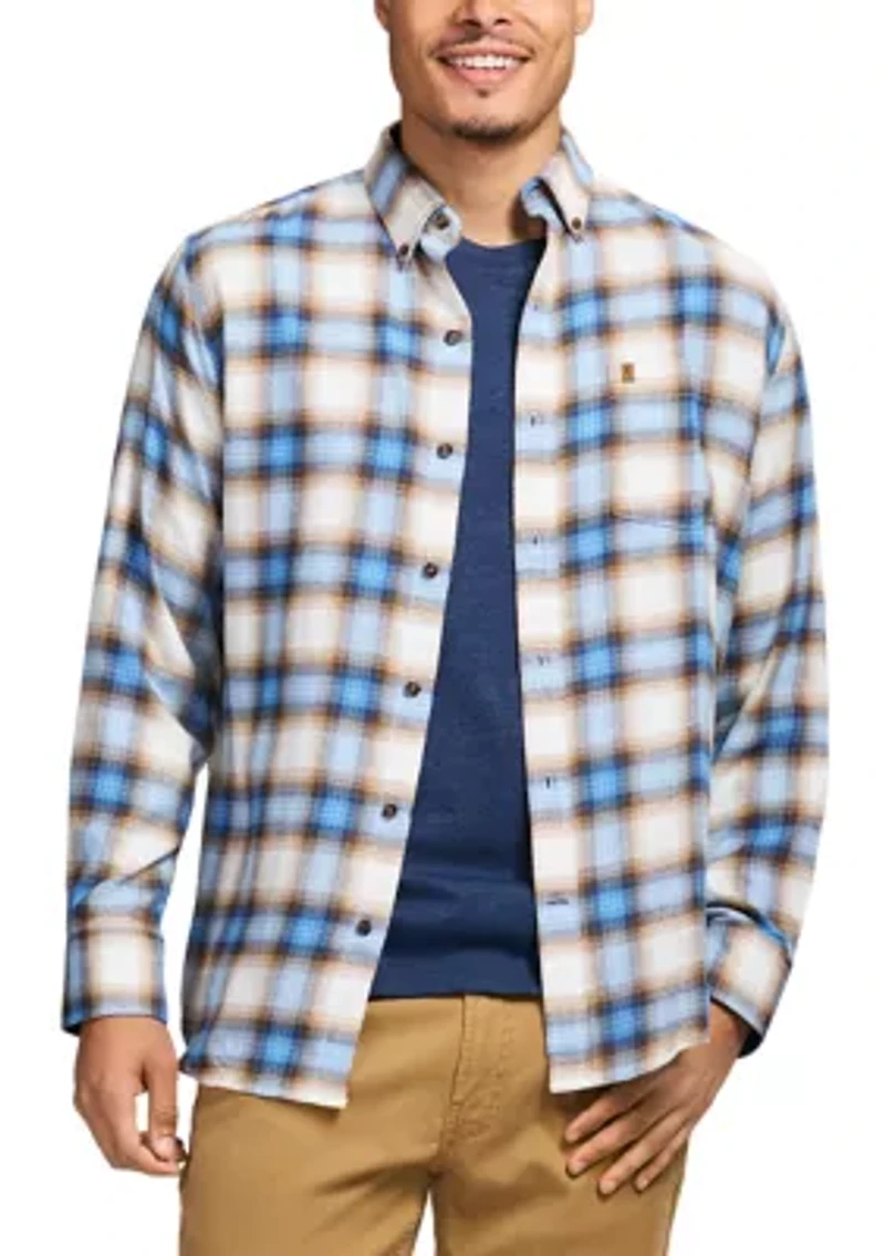 Stratton Flannel Long Sleeve Button Down Shirt
