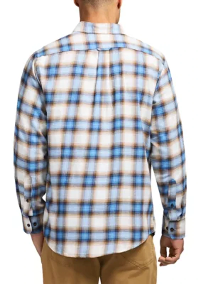 Stratton Flannel Long Sleeve Button Down Shirt