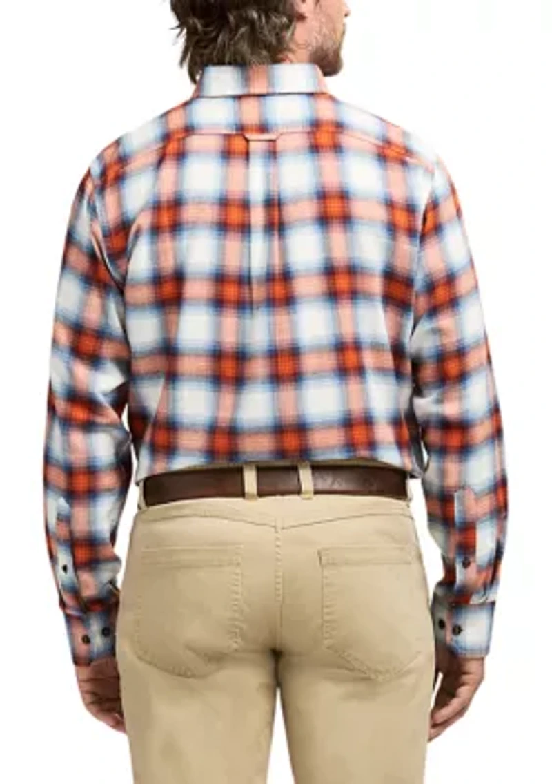 Stratton Flannel Long Sleeve Button Down Shirt