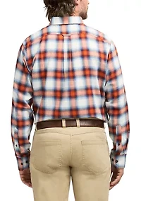Stratton Flannel Long Sleeve Button Down Shirt
