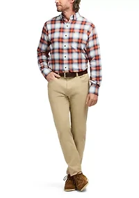 Stratton Flannel Long Sleeve Button Down Shirt