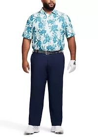 Big & Tall Swingflex Elite Printed Golf Polo Shirt