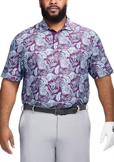 Big & Tall Golf Swingflex Elite Printed Polo
