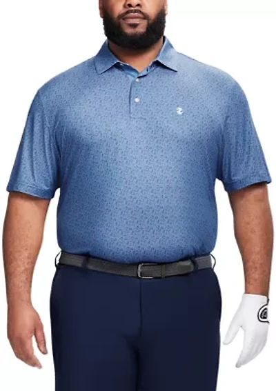 Big & Tall Golf Swingflex Elite Printed Polo Shirt