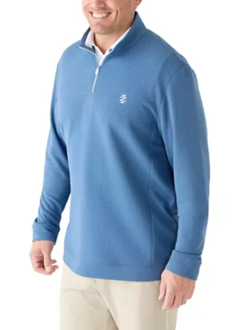Big & Tall Hydrashield 3/4 Quilted Zip Sweater