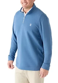 Big & Tall Hydrashield 3/4 Quilted Zip Sweater