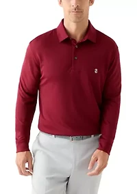 Long Sleeve Solid Polo