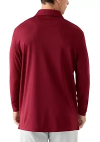 Long Sleeve Solid Polo