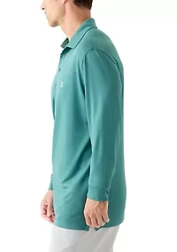 Long Sleeve Solid Polo