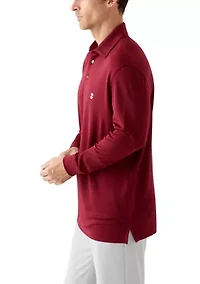 Long Sleeve Solid Polo