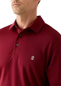 Long Sleeve Solid Polo