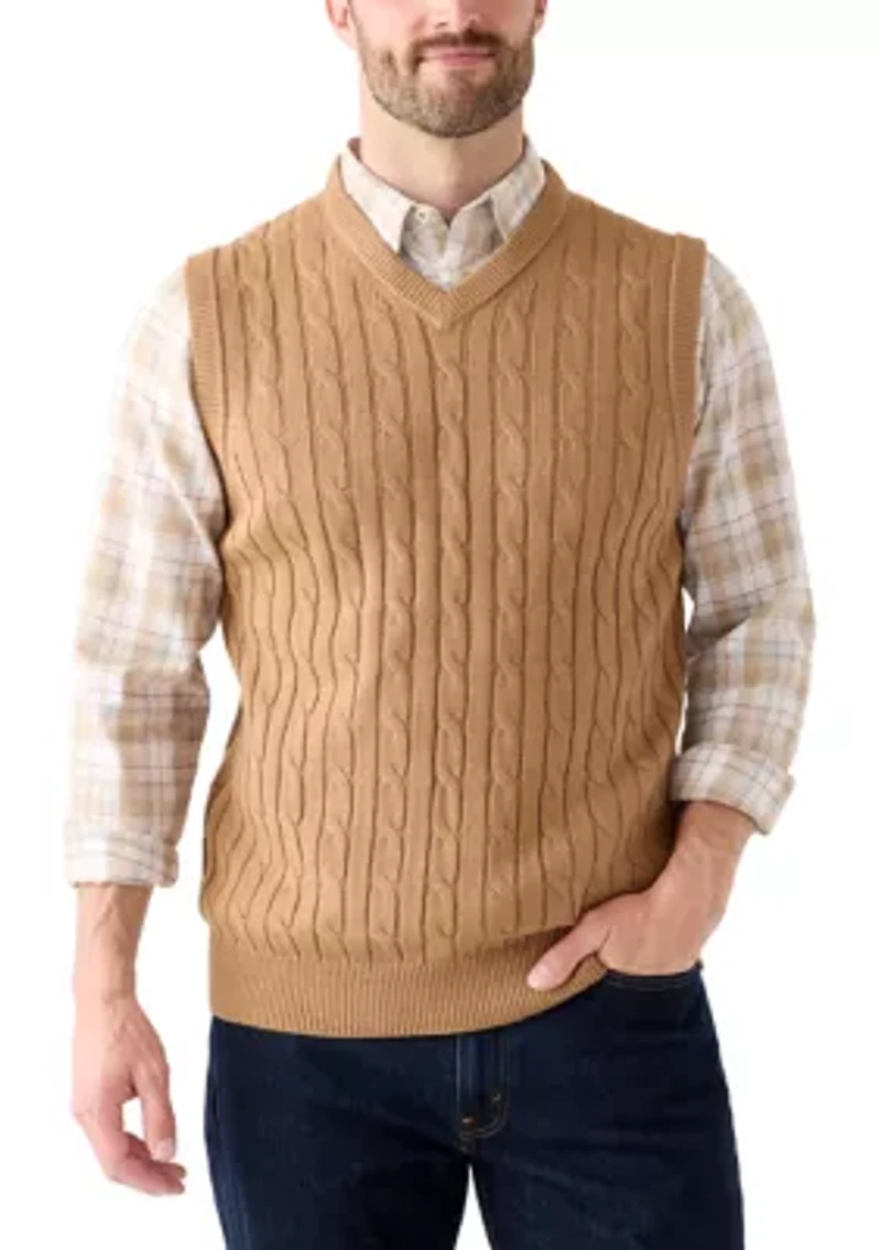 Cable Sweater Vest