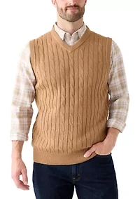 Cable Sweater Vest