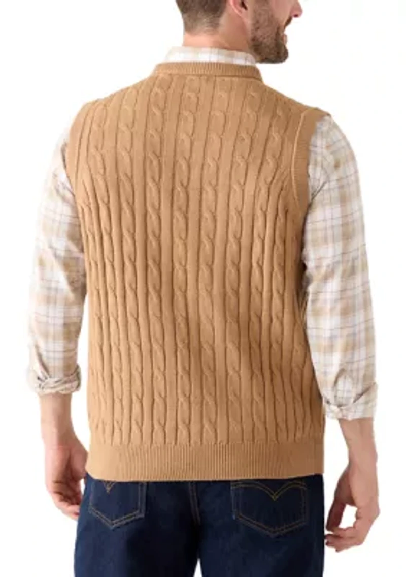 Cable Sweater Vest