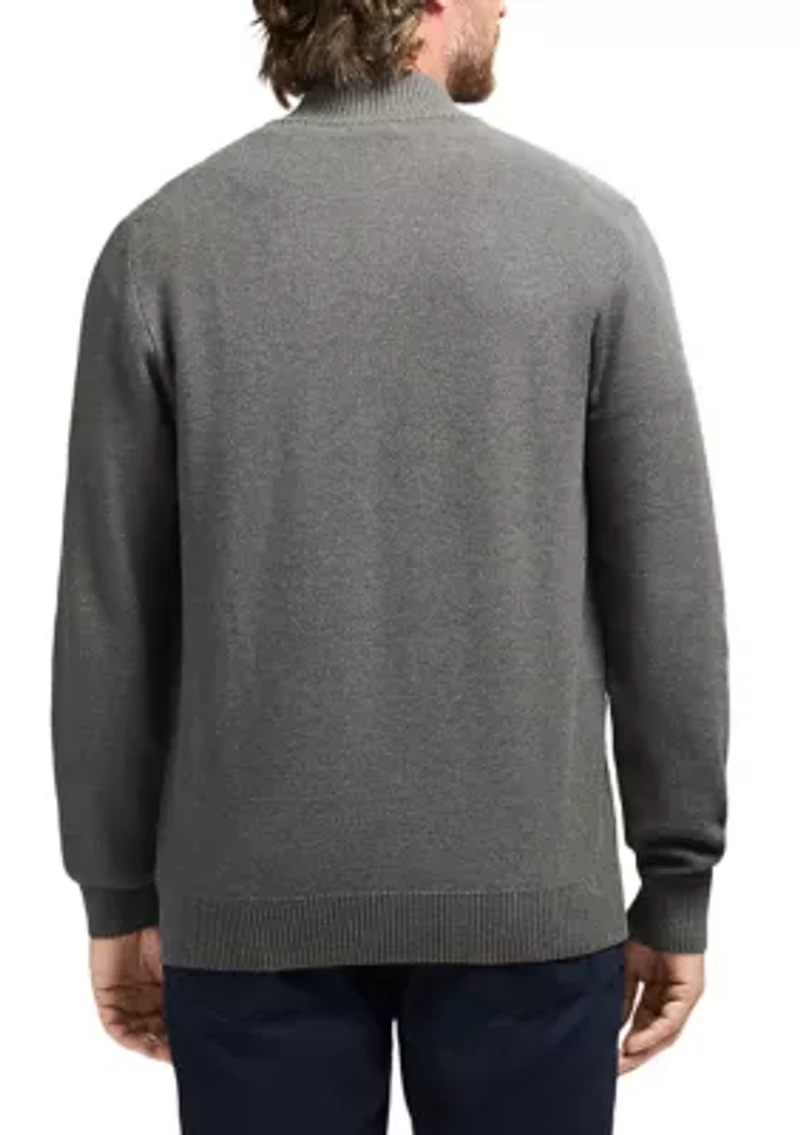 Honeycomb Quarter Zip Sweater