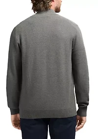 Honeycomb Quarter Zip Sweater