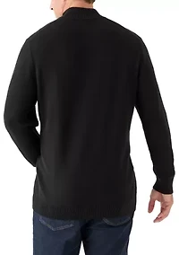 Big & Tall Honeycomb 1/4 Zip Sweater