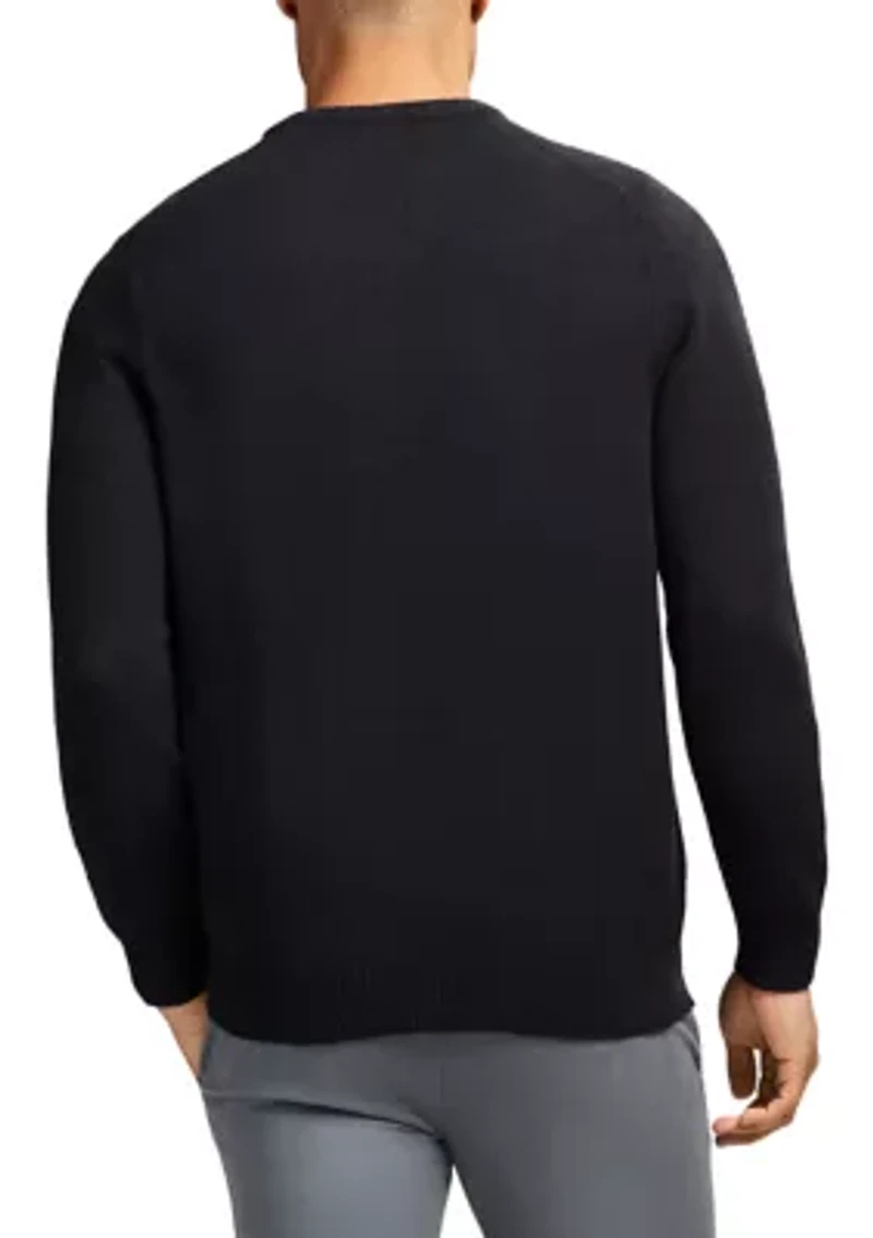 7 Gauge Soft Yarn Crew Neck Sweater