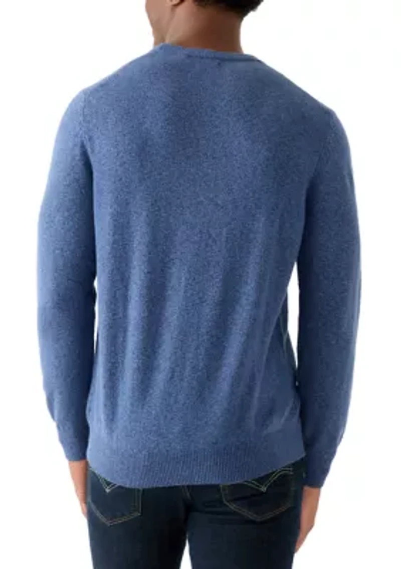 7 Gauge Soft Yarn Crew Neck Sweater