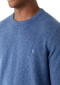 7 Gauge Soft Yarn Crew Neck Sweater