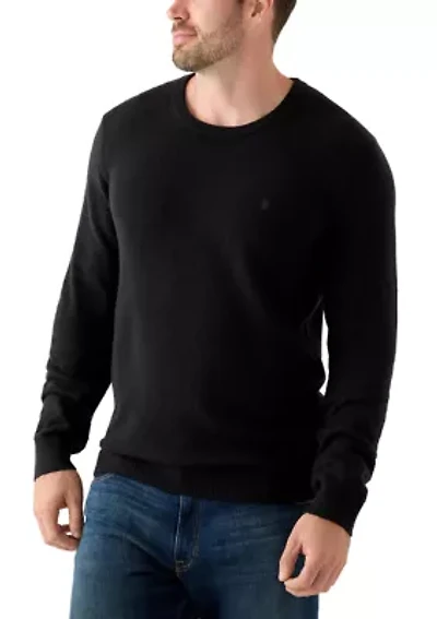 Big & Tall Soft Yarn Solid Crew Neck Sweater