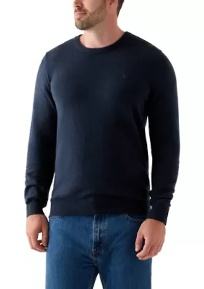 Big & Tall Soft Yarn Solid Crew Neck Sweater