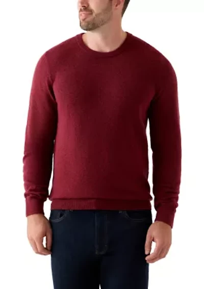 Big & Tall Soft Yarn Solid Crew Neck Sweater