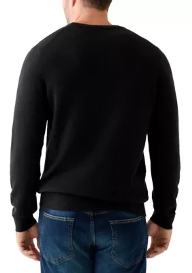 Big & Tall Soft Yarn Solid Crew Neck Sweater