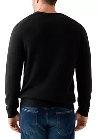 Big & Tall Soft Yarn Solid Crew Neck Sweater