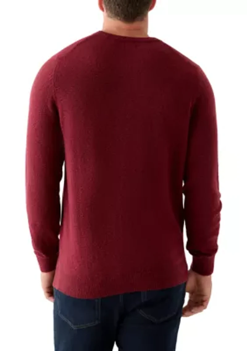 Big & Tall Soft Yarn Solid Crew Neck Sweater