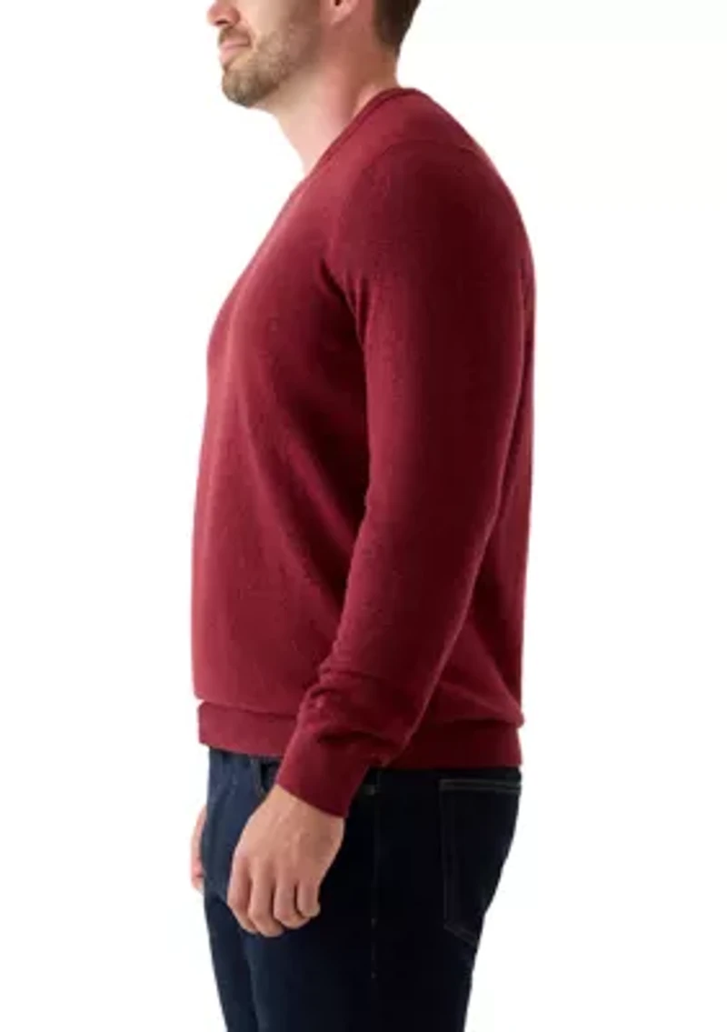Big & Tall Soft Yarn Solid Crew Neck Sweater