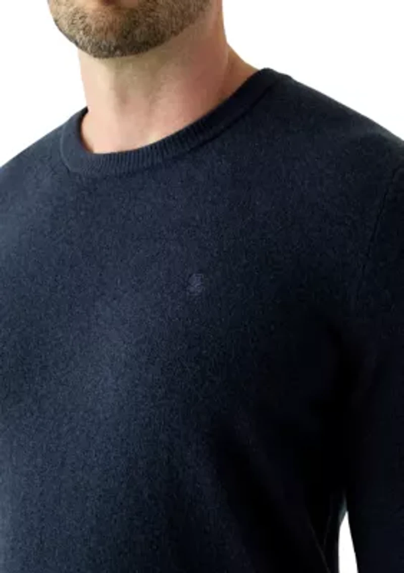 Big & Tall Soft Yarn Solid Crew Neck Sweater