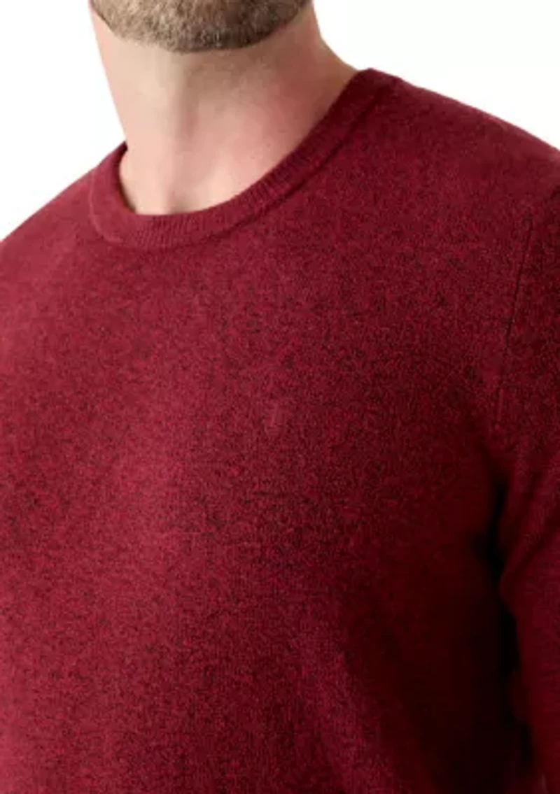 Big & Tall Soft Yarn Solid Crew Neck Sweater