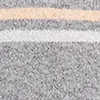 Seven Gauge Soft Yarn Striped Crew Neck Sweater