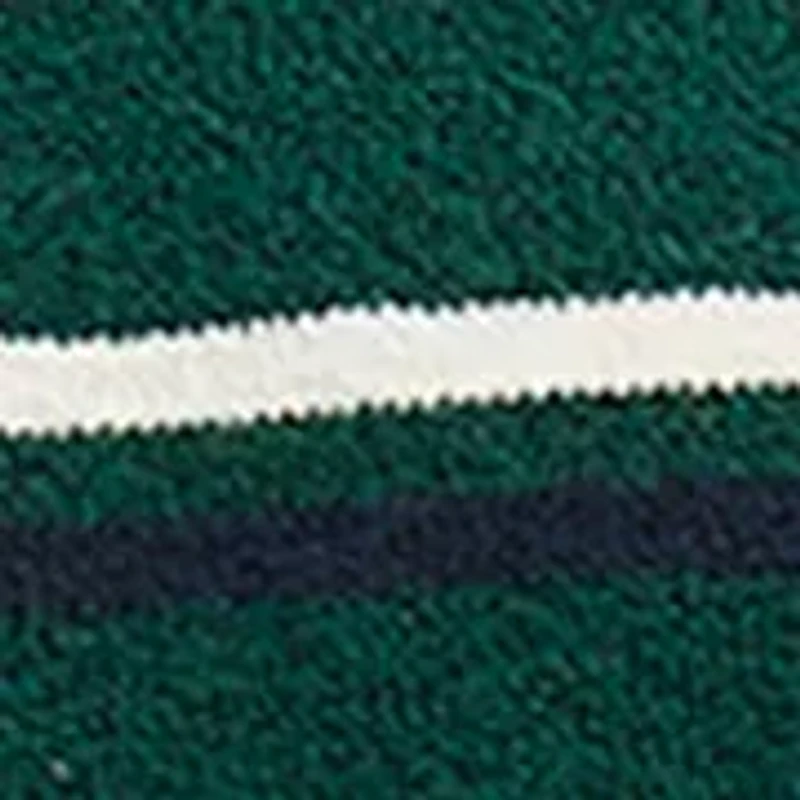 Seven Gauge Soft Yarn Striped Crew Neck Sweater