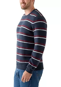 Big & Tall Soft Yarn Stipe Sweater