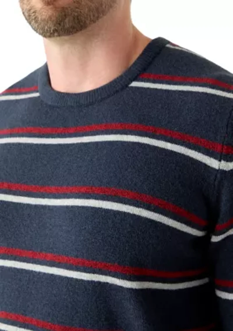 Big & Tall Soft Yarn Stipe Sweater