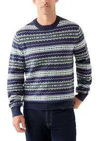 Holiday Fair Isle Crew Neck Sweater