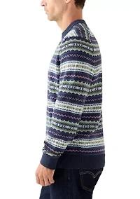 Holiday Fair Isle Crew Neck Sweater
