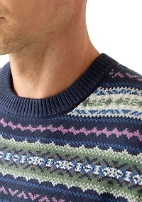 Holiday Fair Isle Crew Neck Sweater