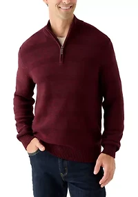 7GG Marled ¼ Zip Sweater