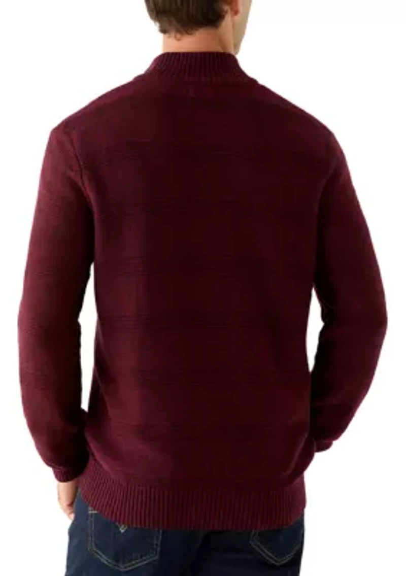 7GG Marled ¼ Zip Sweater