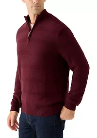 7GG Marled ¼ Zip Sweater