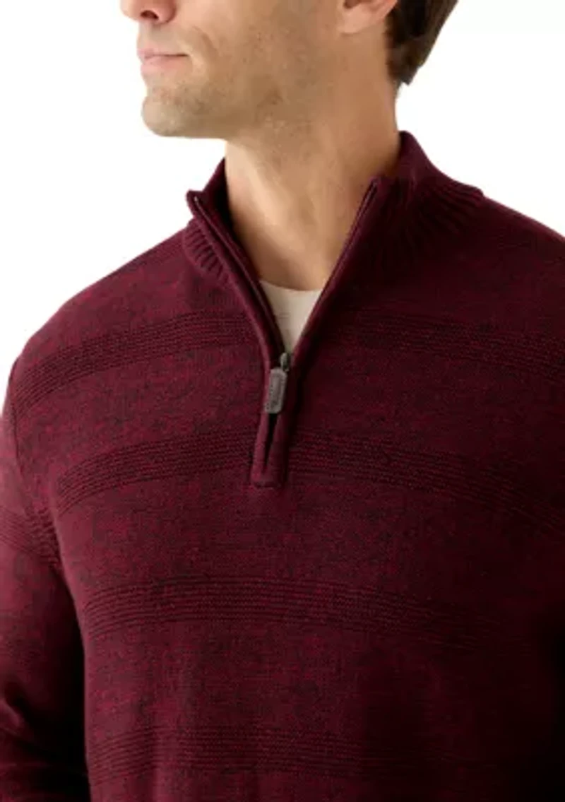 7GG Marled ¼ Zip Sweater