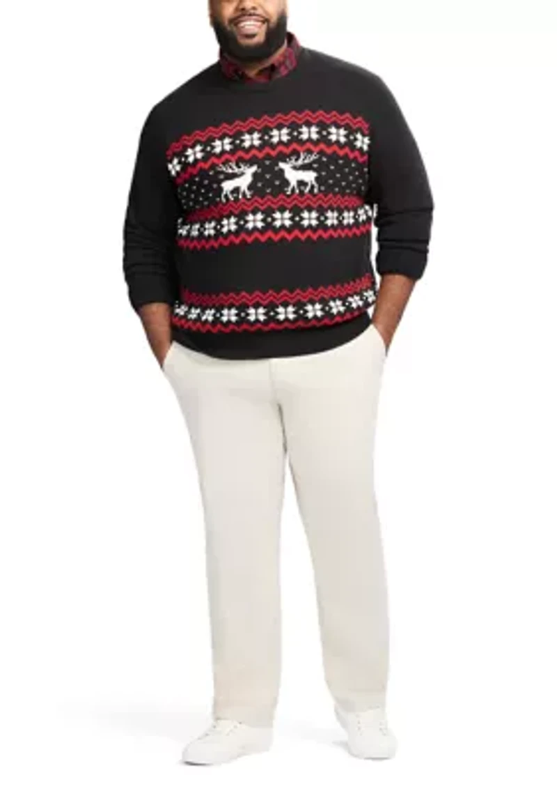 Big & Tall Neck Holiday Sweater
