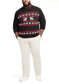 Big & Tall Neck Holiday Sweater