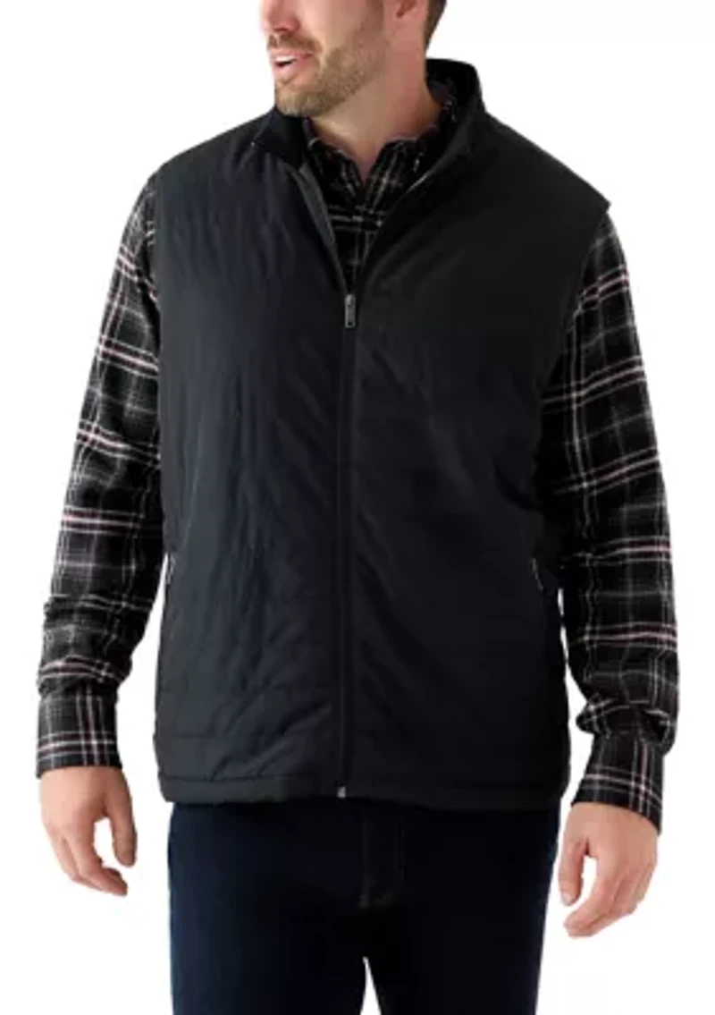 Big & Tall Lux Horizontal Quilted Vest