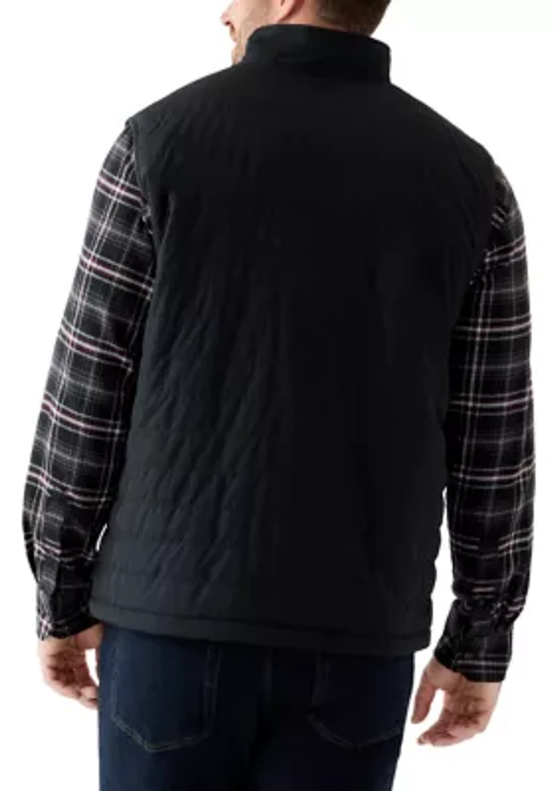 Big & Tall Lux Horizontal Quilted Vest