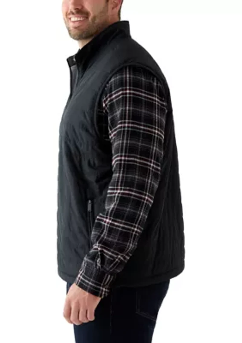 Big & Tall Lux Horizontal Quilted Vest