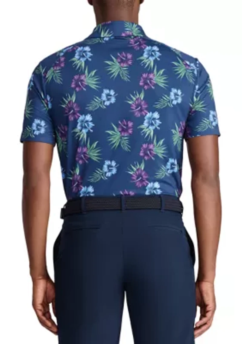 Trick Shot Printed Fashion Polo Shirt